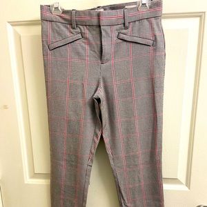 GAP Skinny Plaid Trousers